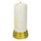9" Gold & White Nativity Scene Flameless Candle